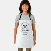Matching Family Kitchen Aprons with Custom Names a Schort (Insitu)