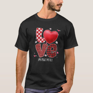 Matching Family Love Basketball Heart Funny Couple T-shirt