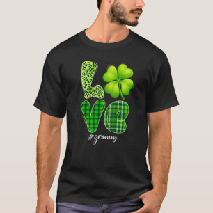Matching Family Love Granny Shamrock Funny Patrick T-shirt