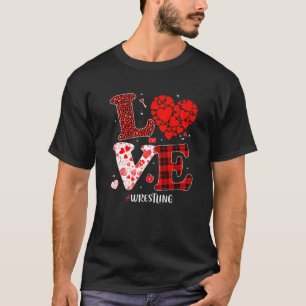 Matching Family Love Wrestling Heart Funny Valenti T-shirt