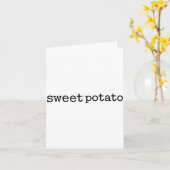 Matching Funny Sweet Tato Kind Of Rude Tato Kaart (Gele Bloem)