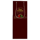 Matching Happy Kwanzaa Seven Principles Wijn Cadeautas (Voorkant)