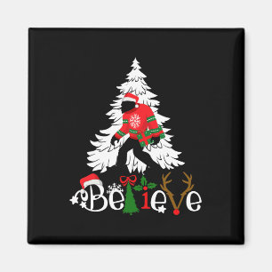 Matching Kerstpyjama Family Bigfoot Geloof Magneet