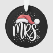 Matching koppels Mr. Mrs. Wedding Kerstman Lelijk  Ornament (voorkant)