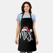 Matching koppels Mr. Mrs. Wedding Kerstman Lelijk  Schort (Gedragen)