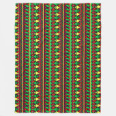 Matching Kwanzaa Yellow Red Black Large Fleece Deken (Voorkant)