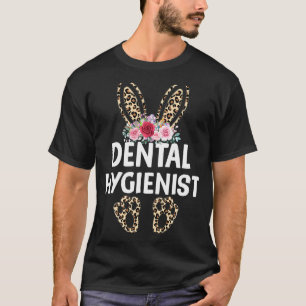 Matching Leopard Print Bunny Dental Hygienist East T-shirt