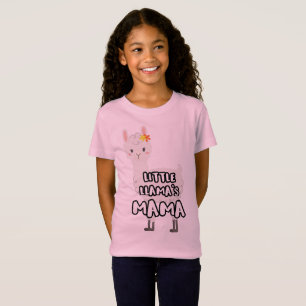 Matching moeder dochter Little Llamas Mama T-shirt