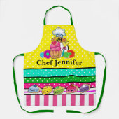 Matching Moeder's Helper Apron Schort (Voorkant)