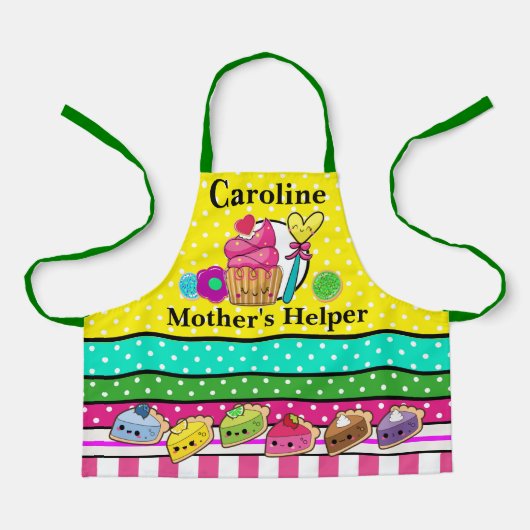 Matching Moeder's Helper Apron Schort (Voorkant)