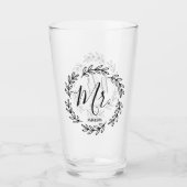 Matching Mr Monogram Wreath Glas (Voorkant)