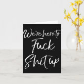 Matching Party For Couples We're Here To For Up Kaart (Gele Bloem)