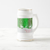 Matching Set White Reindeer geeft naam groen uit Bierpul (Voorkant rechts)