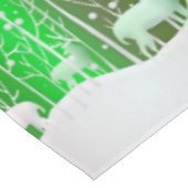 Matching Set White Reindeer geeft naam groen uit Tafelkleed (Gekanteld)