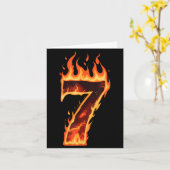 Matching Six Seven Flaming Ice Funny Meme 67 Coupl Kaart (Gele Bloem)