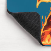 Matching Six Seven Flaming Ice Funny Meme 67 Coupl Muismat (Hoek)