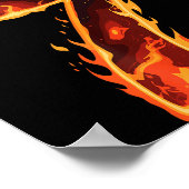 Matching Six Seven Flaming Ice Funny Meme 67 Coupl Poster (Hoek)