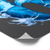 Matching Six Seven Flaming Ice Funny Meme 67 Coupl Poster (Hoek)