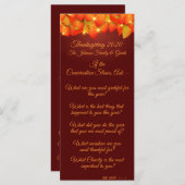 Matching Thanksgiving Leaf Conversation Starter Menu (Voorkant / Achterkant)