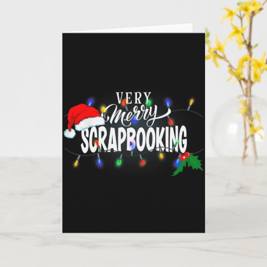 Matching Very Merry Scrapbooking Christmas Kaart (Gele Bloem)