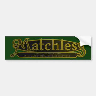 MATCHLOZE,  MOTORCYCLUS EMBLEM. BUMPERSTICKER