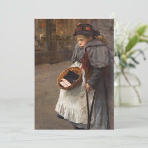 Matchstick Meisje Arme Straat Urchin Stadsarmoede Kaart