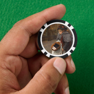 Matchstick Meisje Arme Straat Urchin Stadsarmoede Poker Chips