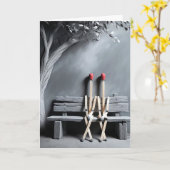 Matchsticks Jubileum Kaart (Gele Bloem)