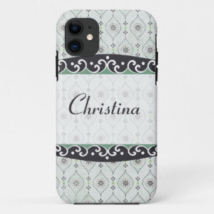 Mate ID™ iPhone 5 Coque Blue Flower Motif