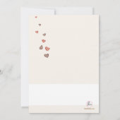 Mated Wedding Rehearsal Dinner Invitation Kaart (Achterkant)