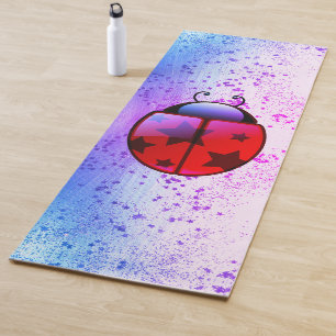Matelas de yoga de ladybug étoilé