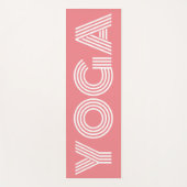 Matelas de yoga rose corail cool pour entraînement (Devant)