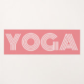 Matelas de yoga rose corail cool pour entraînement (Devant (Horizontal))