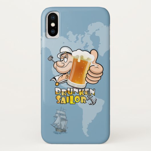 Matelot ivre | Coque pour iPhone X (Dos)