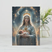 Mater Dei Flat  Gebeds-/wenskaart Bedankkaart (Staand voorkant)