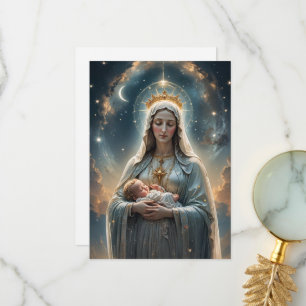 Mater Dei Flat Prayer / Greeting Card Bedankkaart