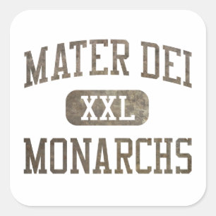 Mater Dei Monarchs Atletiek Vierkante Sticker