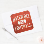 Mater Dei Monarchs Football Vierkante Sticker (Envelop)