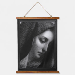 Mater Dolorosa graving door Carlo Dolci Hangend Wandkleed