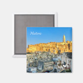 Matera, Italie - aimant frigo par Velvet Escape (Recto/Verso)