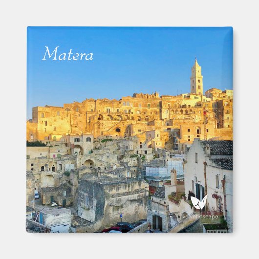 Matera, Italie - aimant frigo par Velvet Escape (Devant)