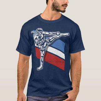Materiaal Kunst Kickboing Kickboksen Vecht Sporten T-shirt