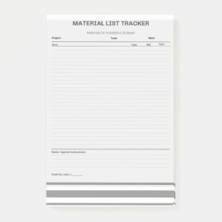 Materiaal Lijst Tracker Post-it® Notities Notes