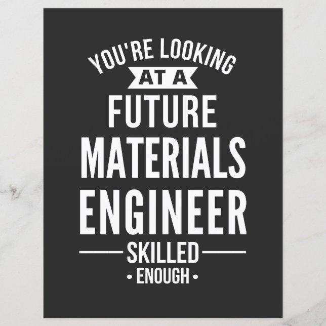 materials engineer gift (Voorkant)