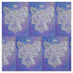 Matériau de tissu d'art Ange Gardien d'argent viol