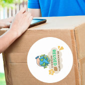 Matériaux réutilisés Sticker Recyclé d'emballage r