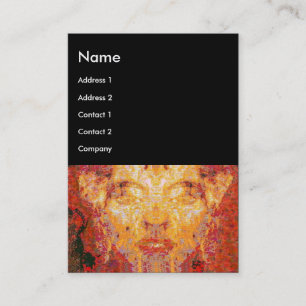 MATERIE MAAKT NIET UIT Fractal Mask in rood, zwart Visitekaartje