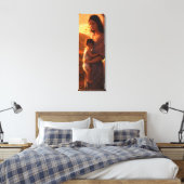 Maternal Bonds: Digitale Kunst Uitgerekte Canvasdr Canvas Afdruk (Insitu (Slaapkamer))