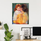 Maternal Kiss, Mary Cassatt Poster (Thuiskantoor)