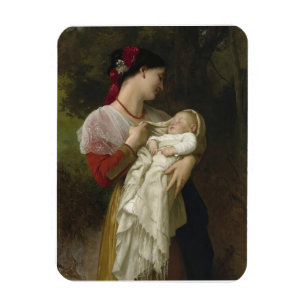 Maternale bewondering door William Bouguereau Magneet